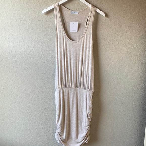 NWT La Clef Women’s Racerback Sleeveless Tank Dress Size Medium - Picture 1 of 14